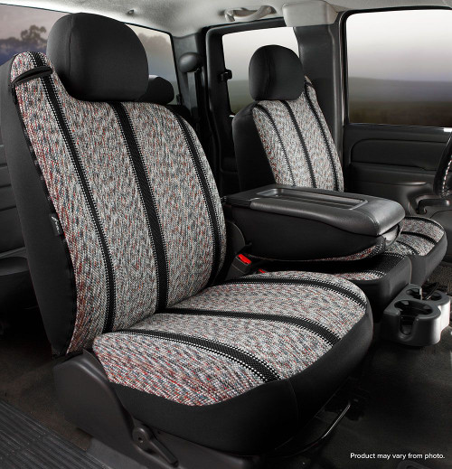 TR40 Series - Wrangler Saddleblanket Custom Fit Front Seat Cover - Black | 947TR48-9 BLACK