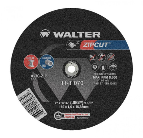 Zipcut 7X1/16X5/8'' T1 Cut-Off Wheel | 89511T070