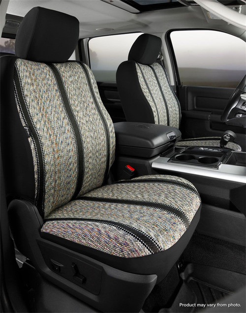 TR40 Series - Wrangler Saddleblanket Custom Fit Front Seat Cover - Black | 947TR47-26 BLACK