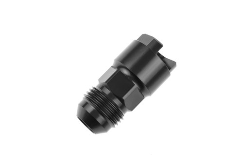 EFI Fitting -08 AN Male to 3/8 SAE Quick-Disconnect Female - Black | RHP881-08-06-2