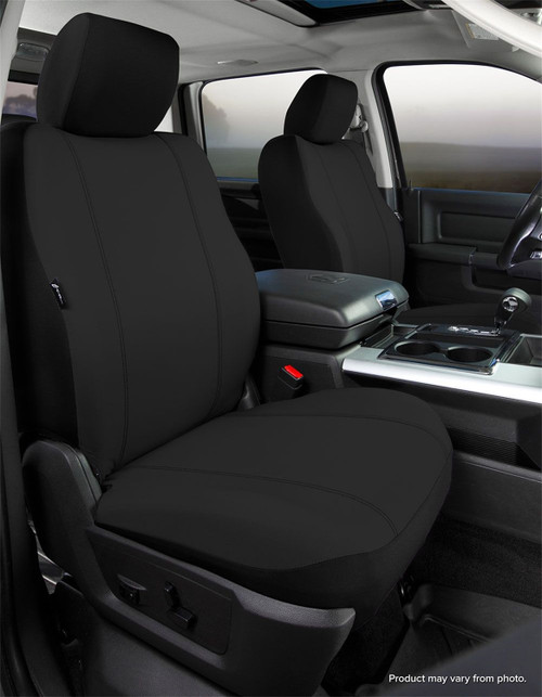 SP80 Series - Seat Protector Poly-Cotton Custom Fit Front Seat Cover - Black | 947SP88-7 BLACK