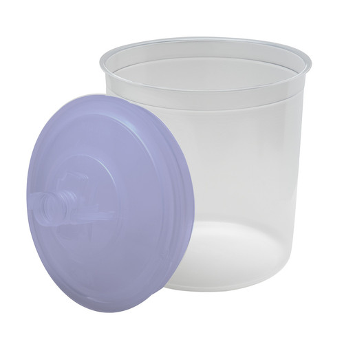 PPS Lid & Liner Kit, Standard (22 fl oz), 125 Micron Full Diameter Filter, 50 Lids & Liners per kit | MMM16301