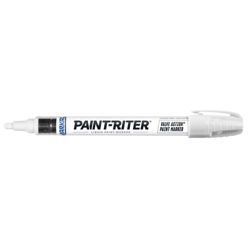 Paint-Riter® Valve Action® Liquid Paint Marker, White | 70Q96820