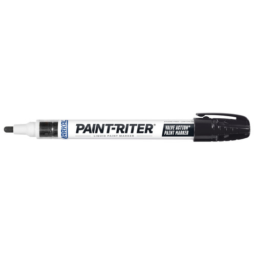 Paint-Riter® Valve Action® Liquid Paint Marker, Black | 70Q96823