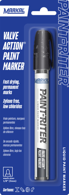 Paint-Riter® Valve Action Liquid Paint Marker, Black | 70Q96803