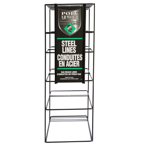 Floor Display, Poly-Armour PVF Steel Brake Lines Domestic or Import , No Lines | AGSPAD-1