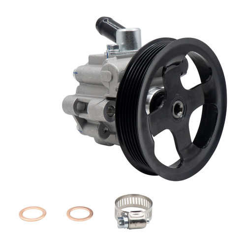 New Power Steering Pump with Pulley and Pipe | EPS57546PX