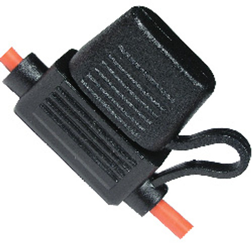 100 PCS 12 AWG 30A Standard Blade In-Line Fuse Holder with Cap | 113988-C