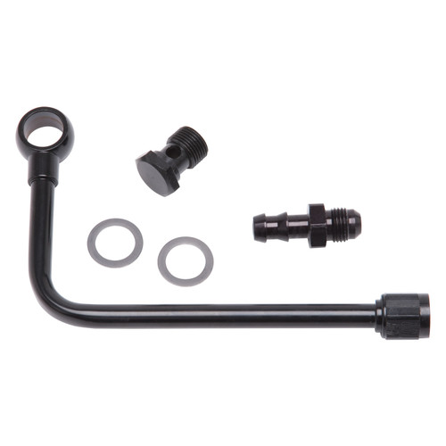 Black Steel Fuel Line With 3/8" Barbed End Inlet And Without Fuel Filter | EDB81263