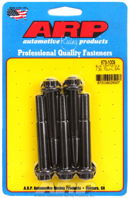 M10 x 1.25 x 70 12pt black oxide bolts | 913673-1009