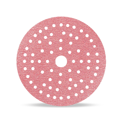 Supreme Red Ceramic Sanding Disc, 6" Velcro Multi-Hole | P100, 100/Box | 20S144.183