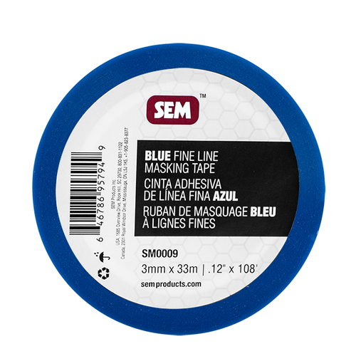 Blue Fine Line Masking Tape .12" x 108' | 430SM0009