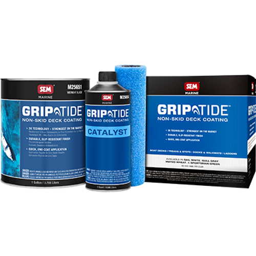 GripTide Non-Skid Deck Coating Kit, Midnight Black - 3.78L | 430M25650