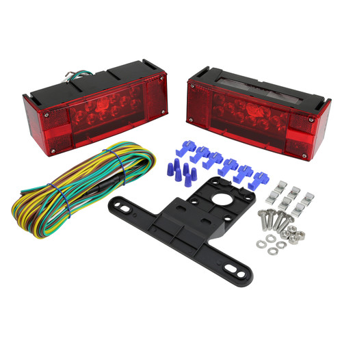 Submersible LED Trailer Lighting Kit, Submersible Trailer Rectangular LED Kit, Under 80" | GRO65080-5