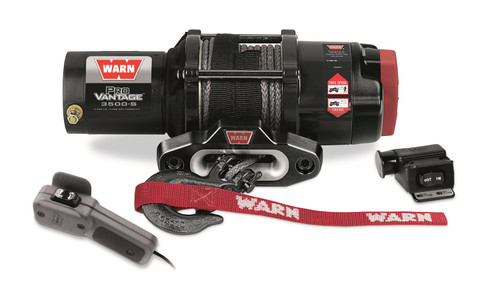 Provantage 3500-S Winch - 3,500lb Capacity, 50'x3/16" Synthetic Rope | WRN90351