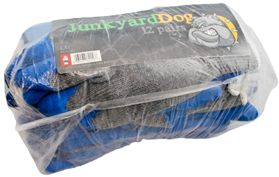 Junkyard Dog Rubber Face Gloves - 12 Pk  | 002302