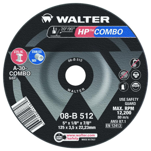 5" x 1/8" x 7/8" HP Combo Disc | 89508B512
