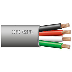 12/4 AWG Grey Jacketed Automotive Wire | 1138131