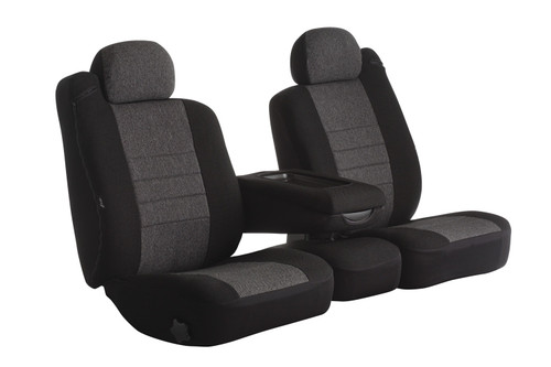 OE30 Series - Oe Tweed Heavy Duty Truck Custom Fit Front Seat Cover- Charcoal | 947OE3020 CHARC