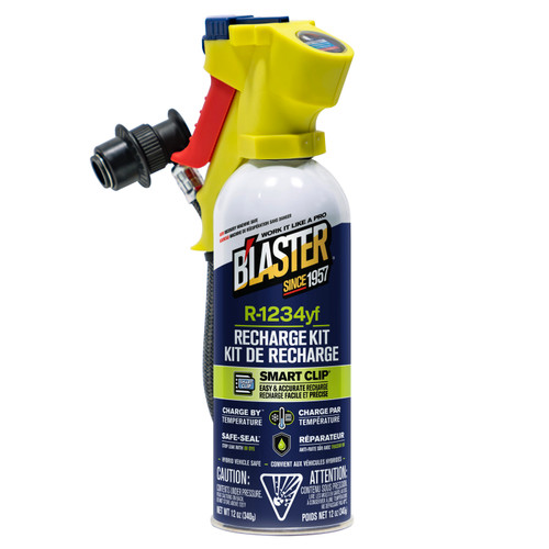 R-1234yf A/C Refrigerant Recharge Kit Trigger with Gauge and smart clips - 340g | 204BLA610YFACN