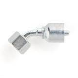 43 Series 10mm Female Din S Swivel 45° Elbow X 06 Crimp | PAR10C43-10-6