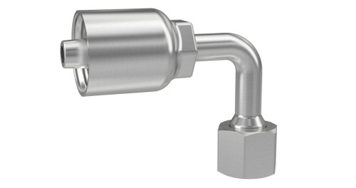 43 Series 10 Female ORFS Swivel 90° Med Elbow X 10 Crimp | PAR1J543-10-10