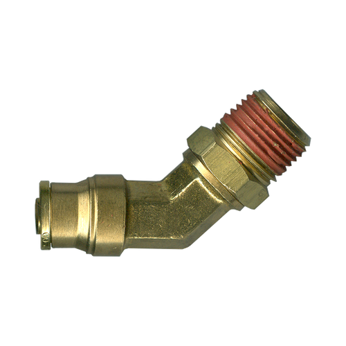 DOT Push-To-Connect 45º Elbow 3/4 X 3/4 Male NPT | 027PC1474SW-12E