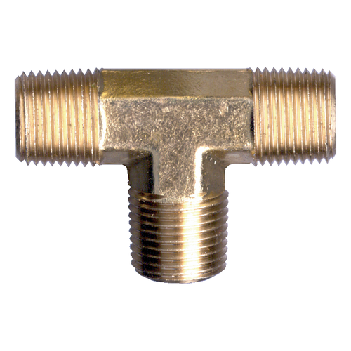 Brass Tee 1/8 Male NPT | 027101M-A