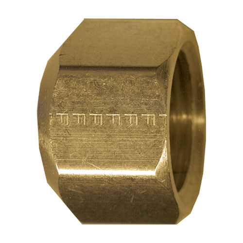 Brass Sealing Cap Nut 5/16 Male SAE | 02756-5