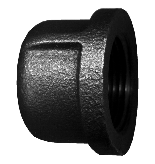 Black Iron Cap 2-1/2 Female NPT | 027BI-108-N