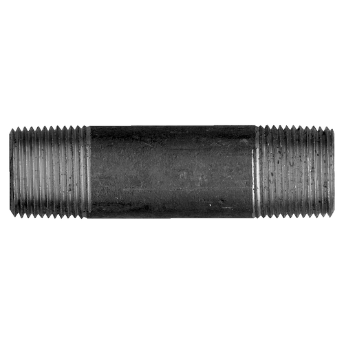 Black Iron Nipple 3/4 Male NPT X 2-1/2 | 027BI-113-E2-1/2