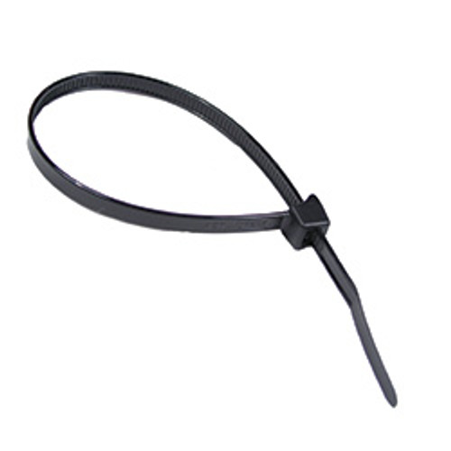 8" 60 lb Clamp Style Cable Tie - UV Black | 1137168-0