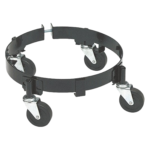 Band Dolly and Caster Assembly For 25-50 Lb Refinery Containers, Black | LIN84191