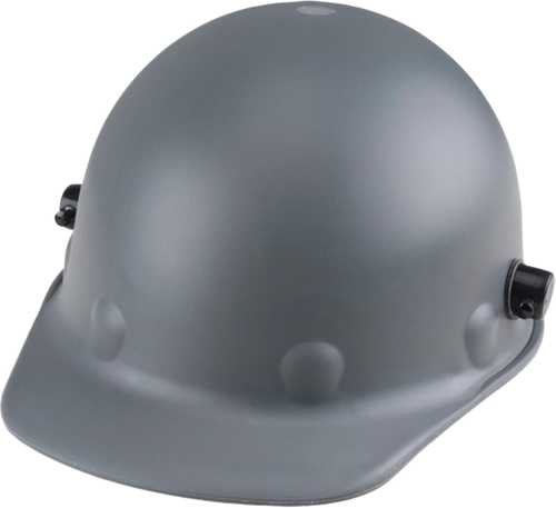 Cap Style Hard Hat, Roughneck, Fiberglass, Factory Assembled With Quick-Lok Blocks And 3R Ratchet Headband, 8 Pt. Ratchet Suspension, Type 1, Class G & C -  Grey | 483P2AQRW09A000