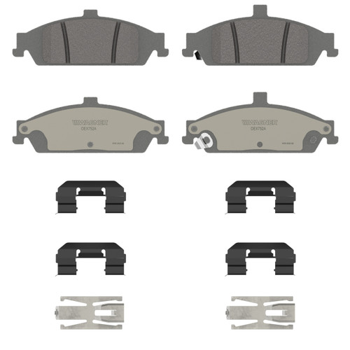 OEX Front Disc Brake Pad Set Premium Ceramic | WAGOEX752A