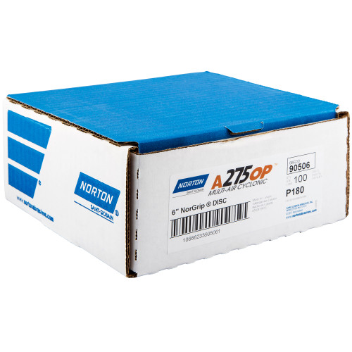 6 x 11/16" Multi-Air Cyclonic Paper H&L Vacuum Disc, 180 Grit A275OP | NOR90506