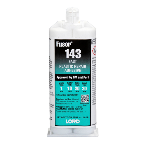 Fast Acting Plastic Repair Adhesive, Black - 50mL | FUS10030