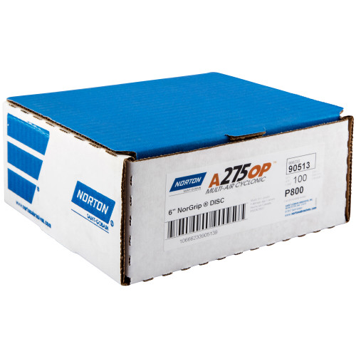 6 x 11/16" Multi-Air Cyclonic Paper H&L Vacuum Disc, 800 Grit A275OP | NOR90513