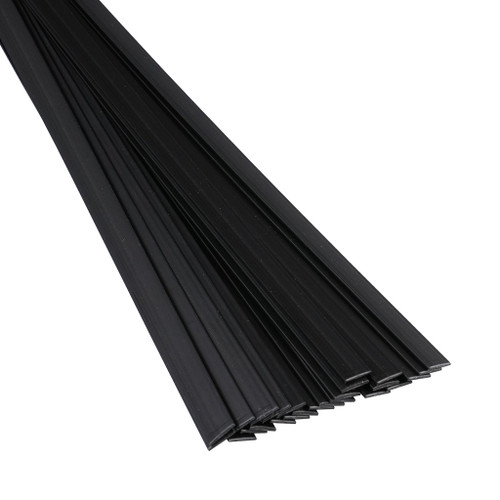 Polypropylene Welding Rod, 04 Ribbon, 30', Black | 30PR02-04-03-BK