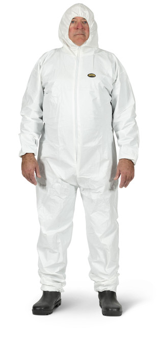 Microporous Disposable Coveralls - Zipper Closure - 50/CS - White | SWXV7015550
