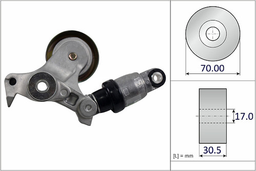 Accessory Drive Belt Tensioner Assembly | INAFT0800