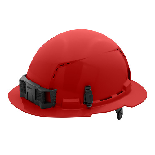 Red Full Brim Vented Hard Hat W/6Pt Ratcheting Suspension - Type 1, Class C | MET48-73-1229
