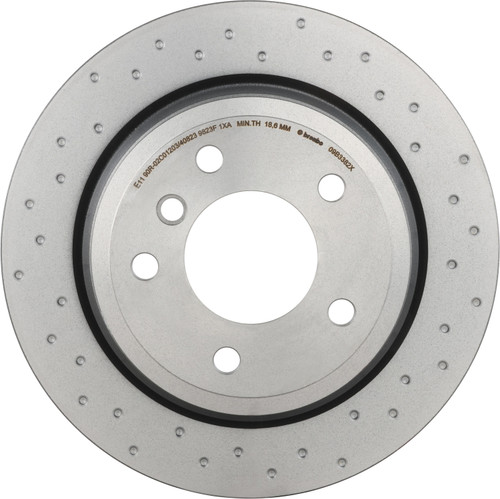 Premium UV Coated Xtra Cross Drilled Rear Disc Brake Rotor | BBB09.B338.2X