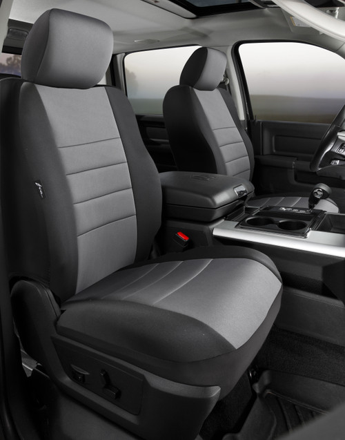 NP90 Series - Neoprene Custom Fit Front Seat Cover- Black/Gray Center Panel | 947NP97-26 GRAY