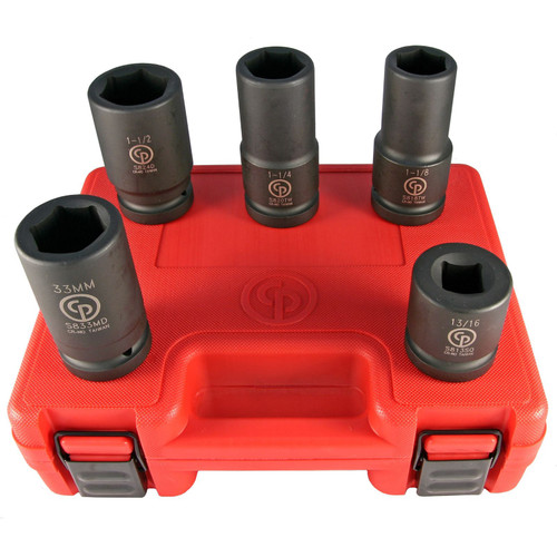 1" DR, Deep SAE & Metric Impact Socket Set (5 PCS) - 6 Pt | CPN8940166943
