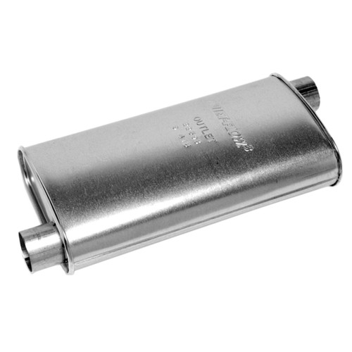 Quiet-Flow SS Direct Fit Exhaust Muffler 2.5" Inlet (ID) 2.5" Outlet (ID) | WEX22393
