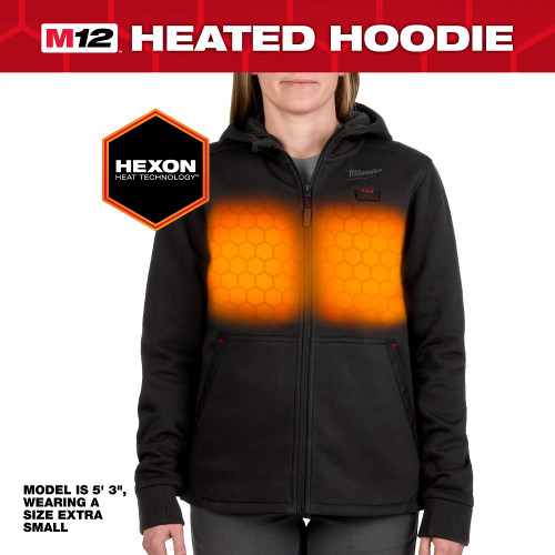 M12 Women's Heated Hoodie Kit - Black - M | METF200B-21M
