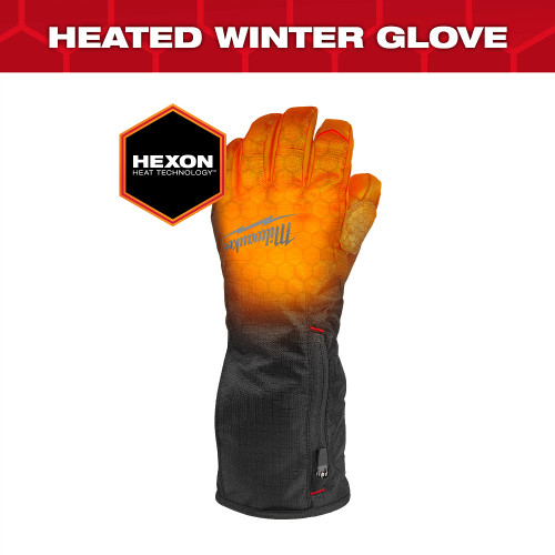 Heated Winter Gloves - Black - XL | METM700B-21XL