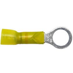 12-10 AWG 3/8" Crimp-Solder-Seal Ring Connectors | 1133709