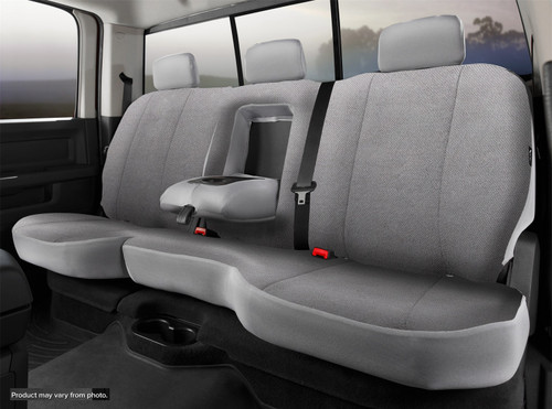 Wrangler™ Solid Seat Cover; Split Seat; 60/40; Adjustable Headrests; Gray; | 947TRS45-1 GRAY